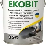 Праймер БIТУМНО-каучуковий ЕКОБІТ вiдро 3 л / 2.5 кг,  ДНIПРО