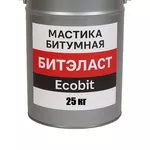 Мастика битумная БИТЭЛАСТ - БИТУМНЫЙ Ecobit ведро 25 кг