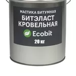 Мастика битумная БИТЭЛАСТ - КРОВЕЛЬНЫЙ Ecobit ведро 20 кг