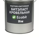 Мастика битумная БИТЭЛАСТ - КРОВЕЛЬНЫЙ Ecobit ведро 25 кг