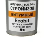 Битумная мастика СтройИзол Битумный Ecobit ведро 20, 0 кг