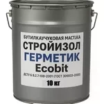 СтройИзол-Герметик Ecobit бутилкаучуковая мастика для швов 10 кг