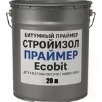 Битумная грунтовка СтройИзол Праймер Ecobit ведро 20, 0 л