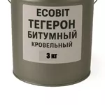Тегерон битумный Ecobit мастика резино-битумная ведро 3, 0 кг