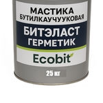 Мастика бутилкаучуковая ведро 25, 0 кг БИТЭЛАСТ - ГЕРМЕТИК Ecobit 