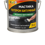 ТЕГЕРОН Битумный ЭКОБИТ ведро 3, 0 кг мастика резино-битумная