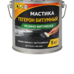 ТЕГЕРОН Битумный ЭКОБИТ ведро 5, 0 кг мастика резино-битумная