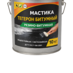 ТЕГЕРОН Битумный ЭКОБИТ ведро 10, 0 кг мастика резино-битумная