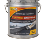 Битумная мастика СтройИзол Битумный ЭКОБИТ ведро 3, 0 кг 