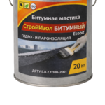 Битумная мастика СтройИзол Битумный ЭКОБИТ ведро 20, 0 кг 