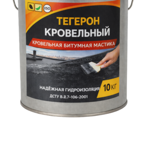 ТЕГЕРОН Герметик ЭКОБИТ ведро 10, 0 кг мастика бутилкаучуковая