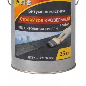 Битумная мастика ведро 25, 0 кг СтройИзол Кровельный Ecobit 