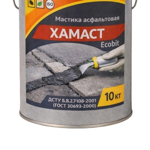 Мастика асфальтовая ХАМАСТ ЭКОБИТ ведро 10, 0 кг ДСТУ Б.В.2.7-108-2001