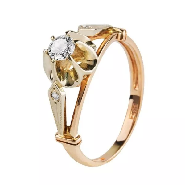 Продам недорого золотое кольцо с бриллиантом