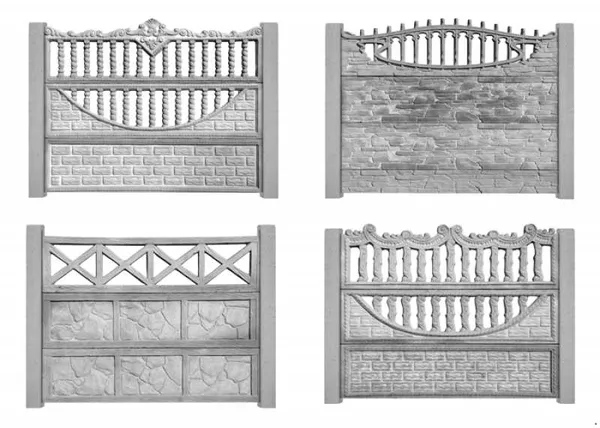 Металлические ворота,  еврозаборы,  сливные ямы,  септики,  плитка 2