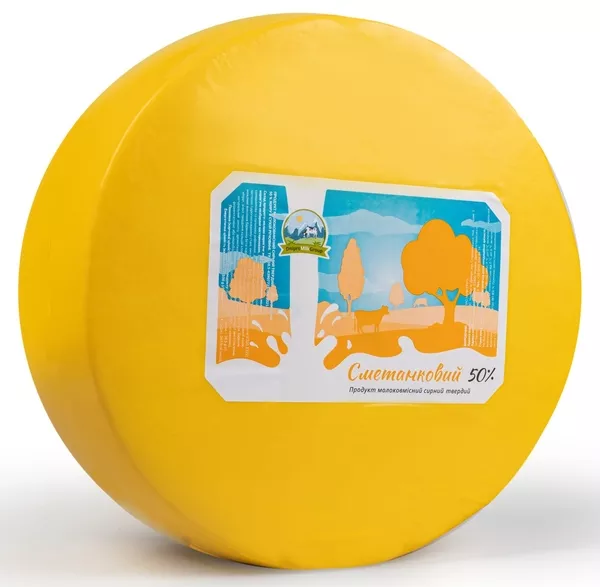 Продукт молоковмісний сирний твердий Сметанковий, 50% 2