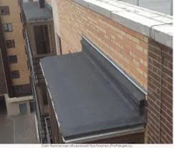 Ремонт козырька балкона,  ремонт крыш!