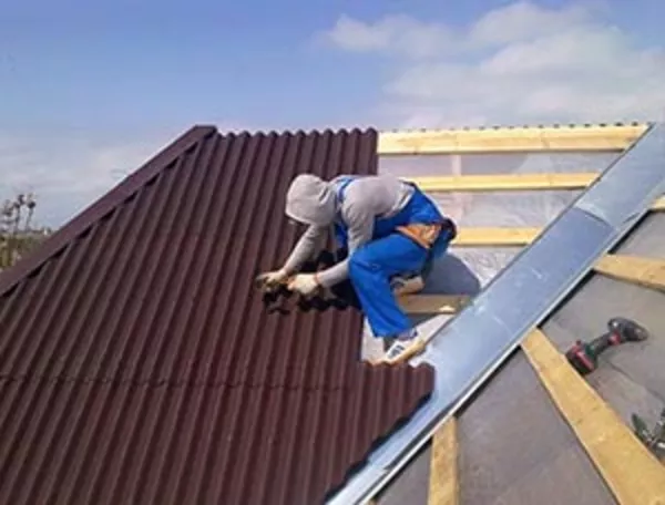 Монтаж ПВХ мембраны. Кровельные работы. Ремонт плоской крыши. 2