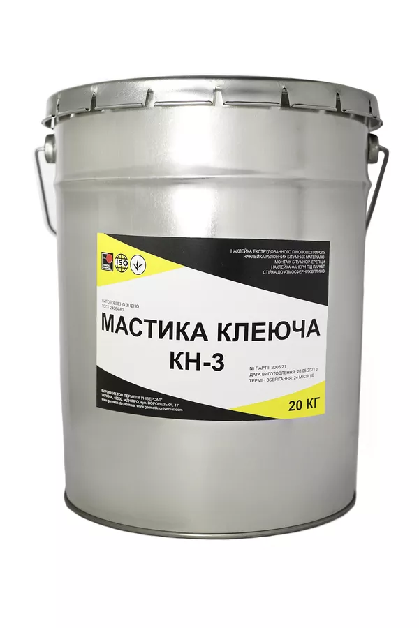 Мастика клеюча КН-3 ЕКОБIТ вiдро 20 кг 