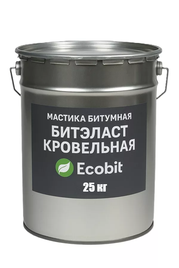 Мастика битумная БИТЭЛАСТ - КРОВЕЛЬНЫЙ Ecobit ведро 25 кг