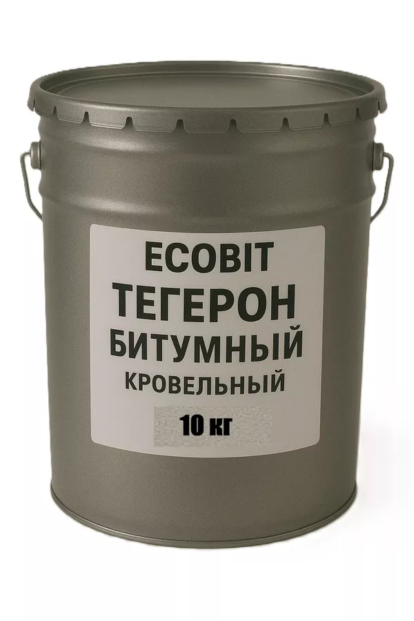 Тегерон битумный Ecobit мастика резино-битумная ведро 10, 0 кг