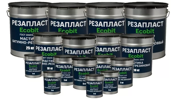 Мастика РЕЗАПЛАСТ Ecobit кровельная для швов резино-битумная