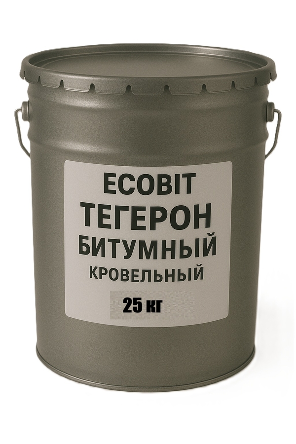 ТЕГЕРОН Битумный ЭКОБИТ ведро 25, 0 кг мастика резино-битумная 2