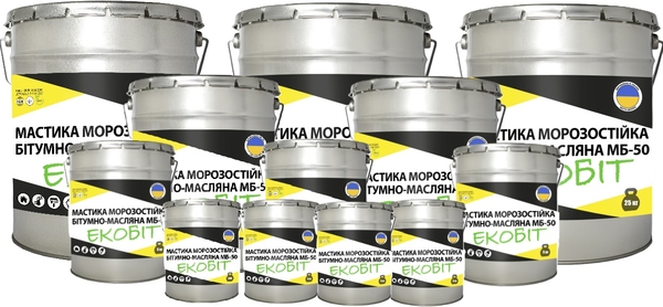 Битумно-масляная морозостойкая мастика МБ-50 Ecobit 