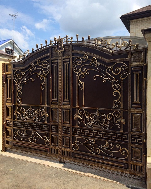 Металлические ворота в Кривом Роге 7