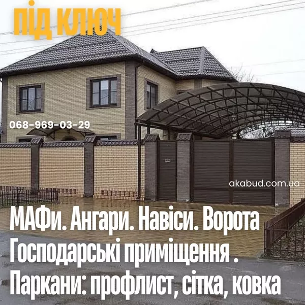 Металлоконструкции на заказ— заборы,  ворота,  навесы,  козырьки под ключ 2