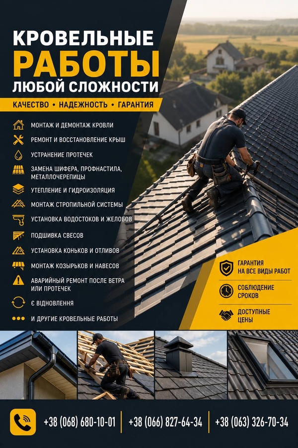 Монтаж и ремонт крыш под ключ | Кровельные работы
