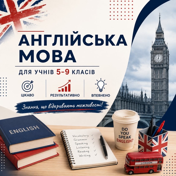 Найкращі репетитори англійської мови для учнів 5–9 класів