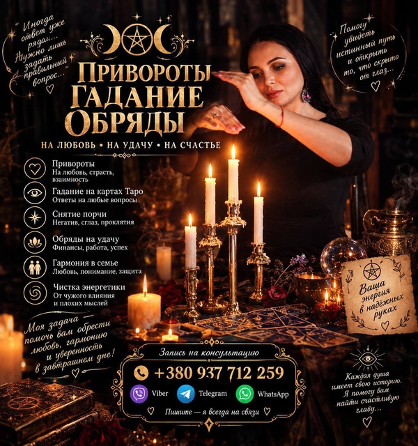 Гадание таро онлайн, Ясновидящая +380937712259 2